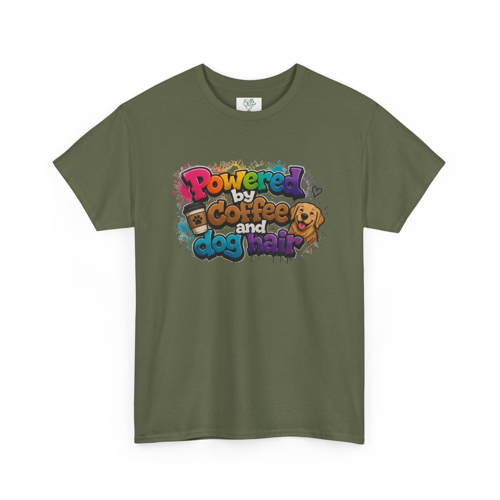 T-shirt « Powered by Coffee and Dogs » —Collection Grow with Indianna – Image 107