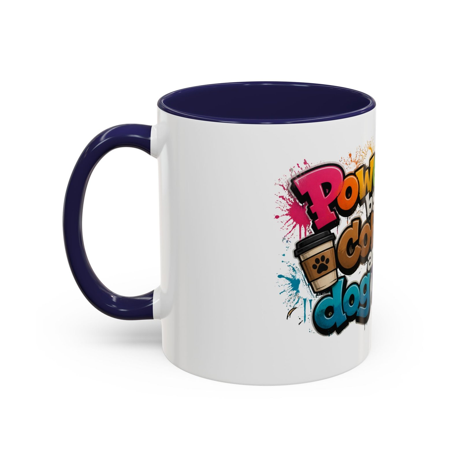 Mug Bicolore « Powered by Coffee and Dog Hair » – Collection Grow with Indianna – Image 7