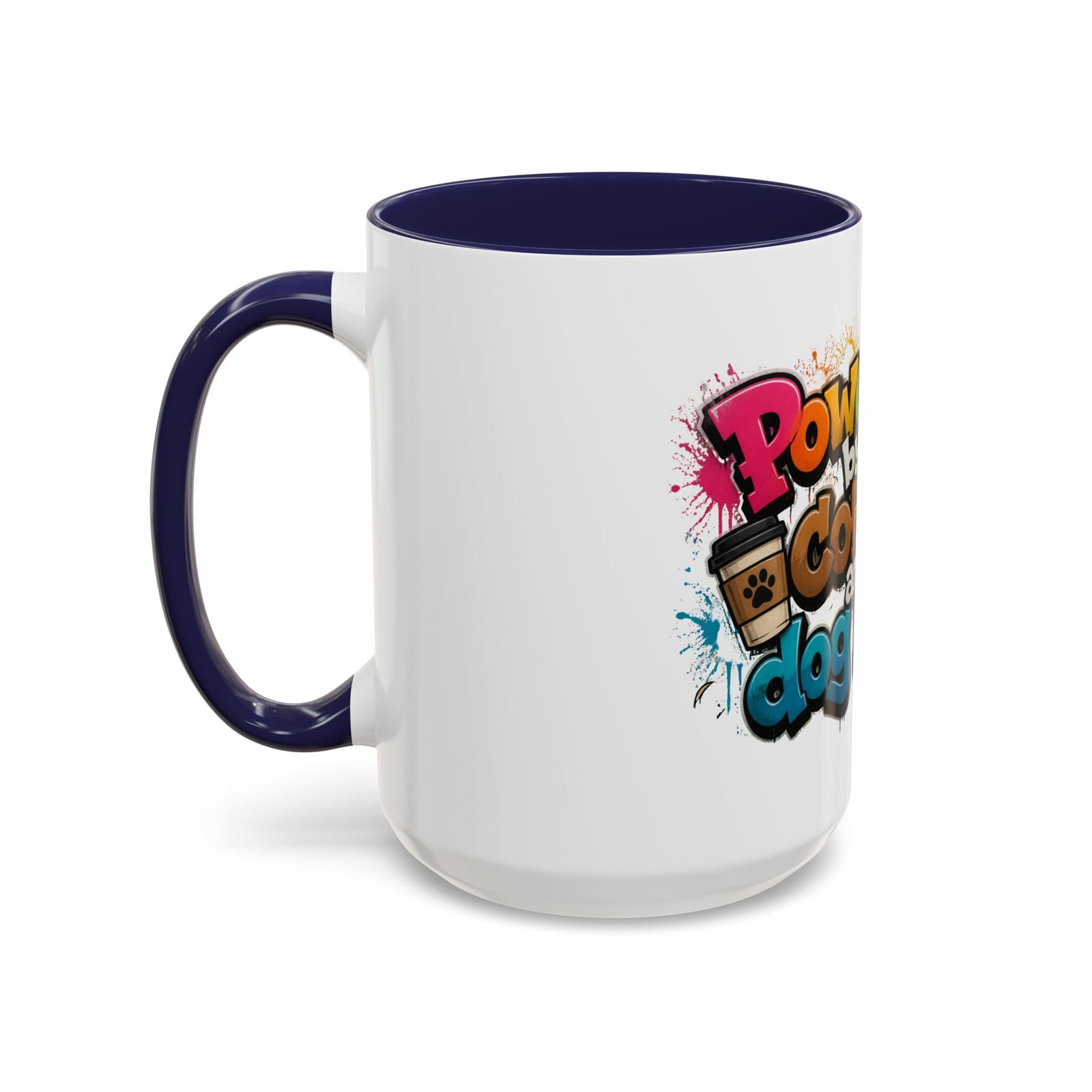 Mug Bicolore « Powered by Coffee and Dog Hair » – Collection Grow with Indianna – Image 23