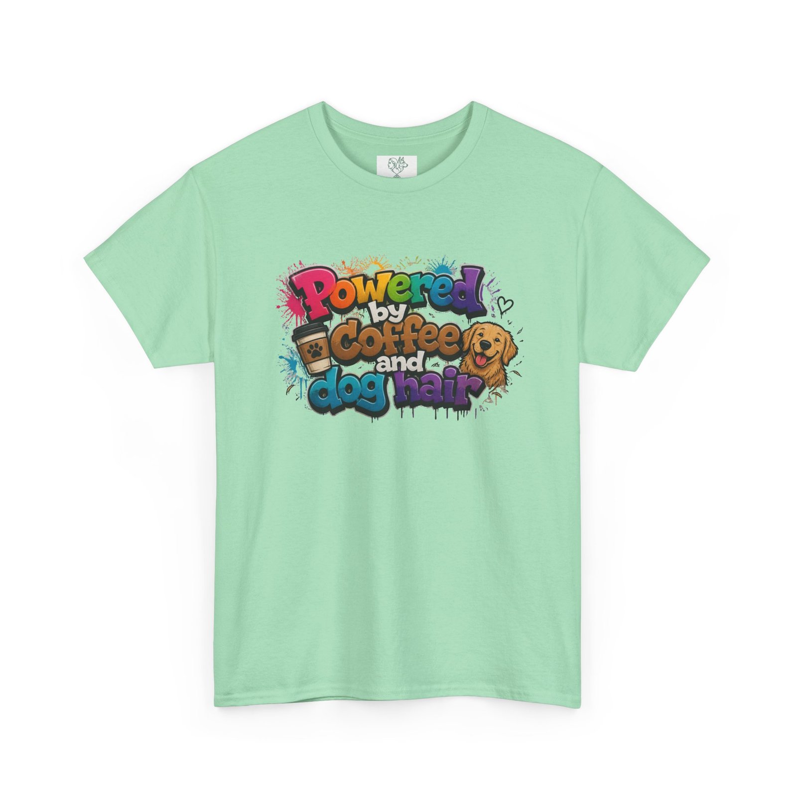T-shirt « Powered by Coffee and Dogs » —Collection Grow with Indianna – Image 123