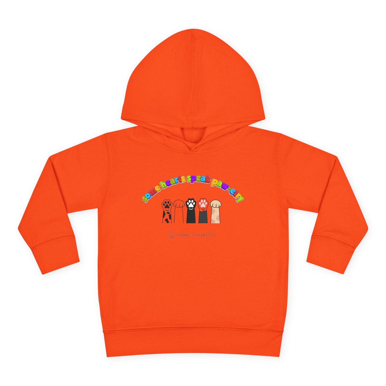 Sweat à Capuche Enfant « Paws & Rainbow » —Collection Grow with Indianna – Image 5