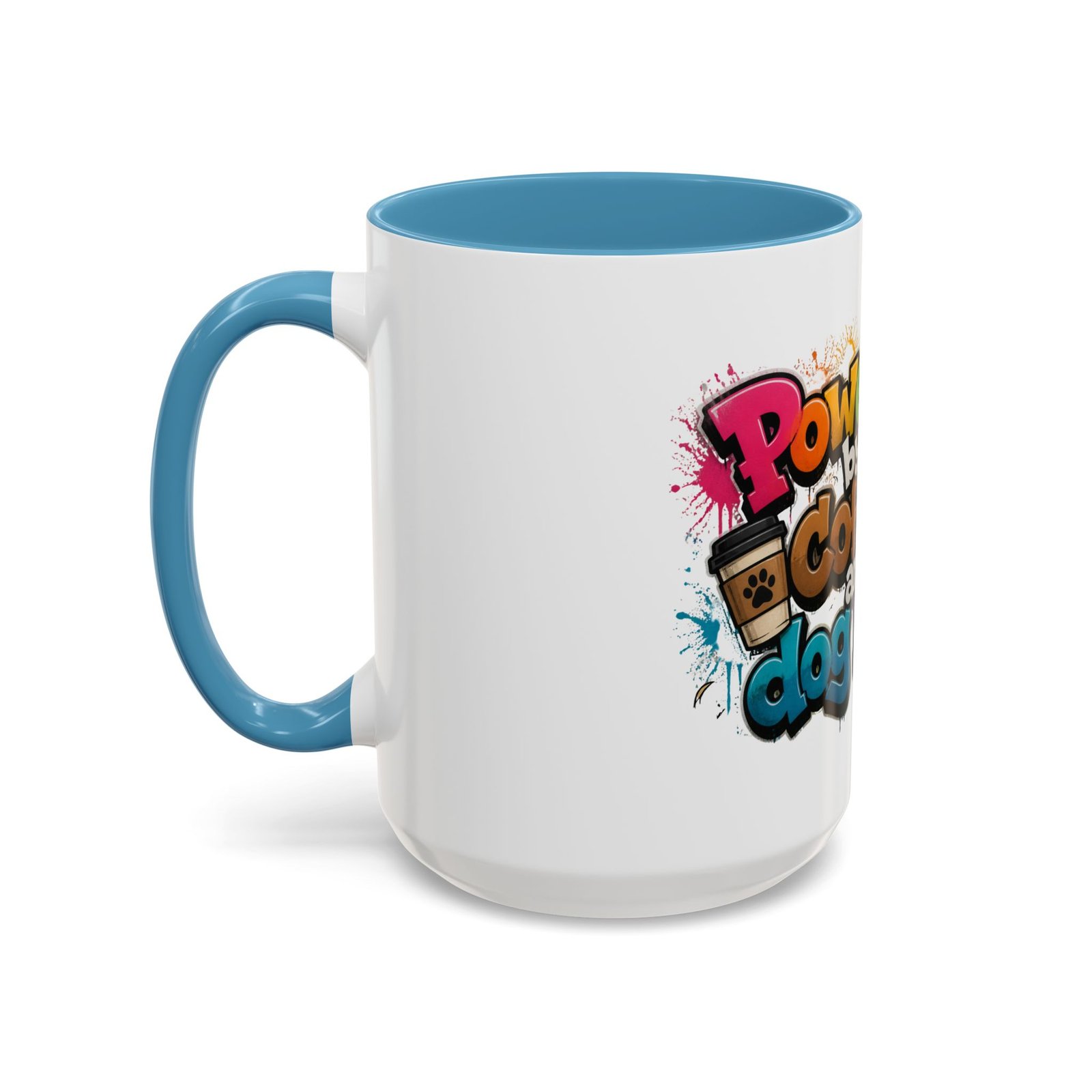Mug Bicolore « Powered by Coffee and Dog Hair » – Collection Grow with Indianna – Image 39