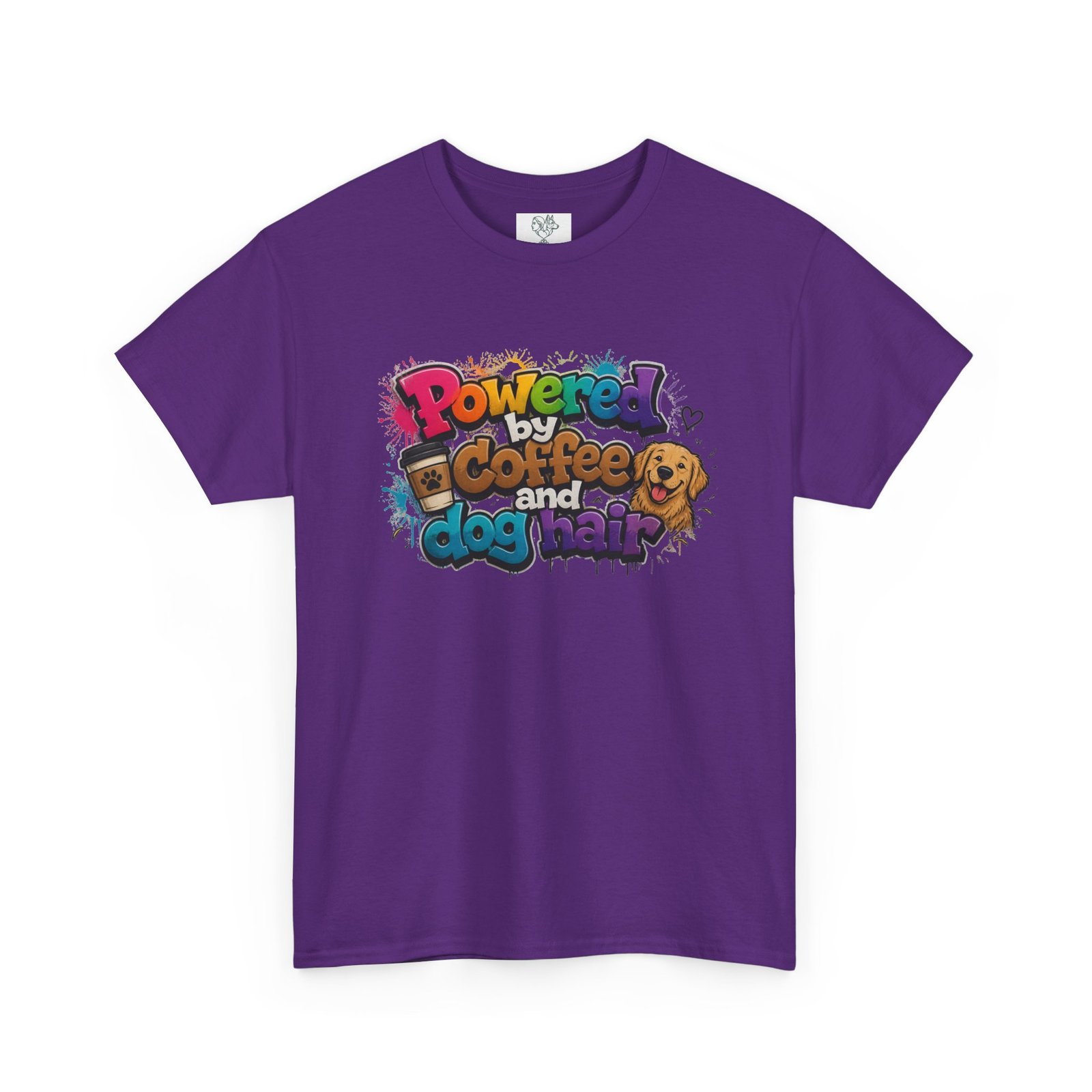 T-shirt « Powered by Coffee and Dogs » —Collection Grow with Indianna – Image 239