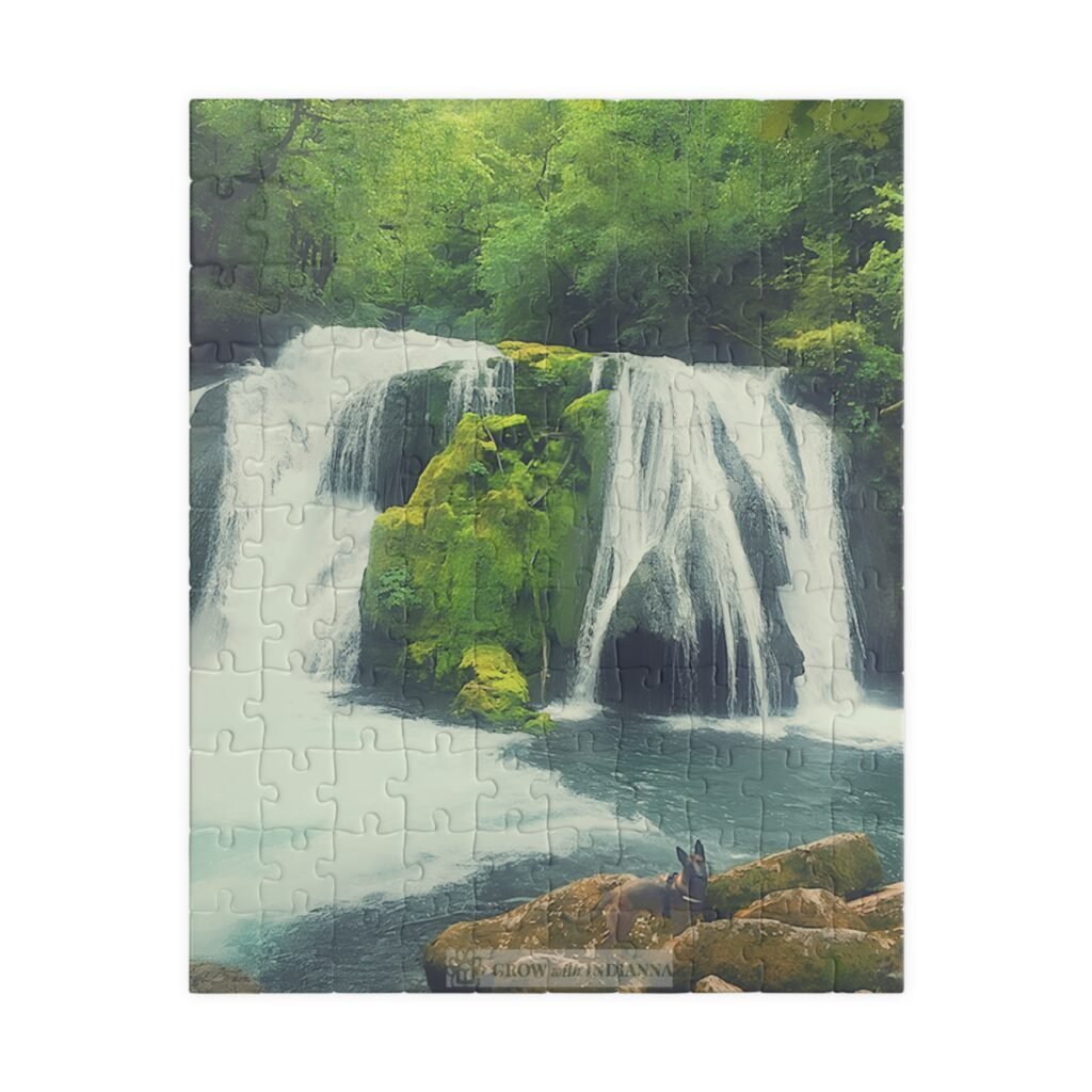 🧩 Puzzle Officiel "La Cascade aux Rapides" – Collection Grow with Indianna