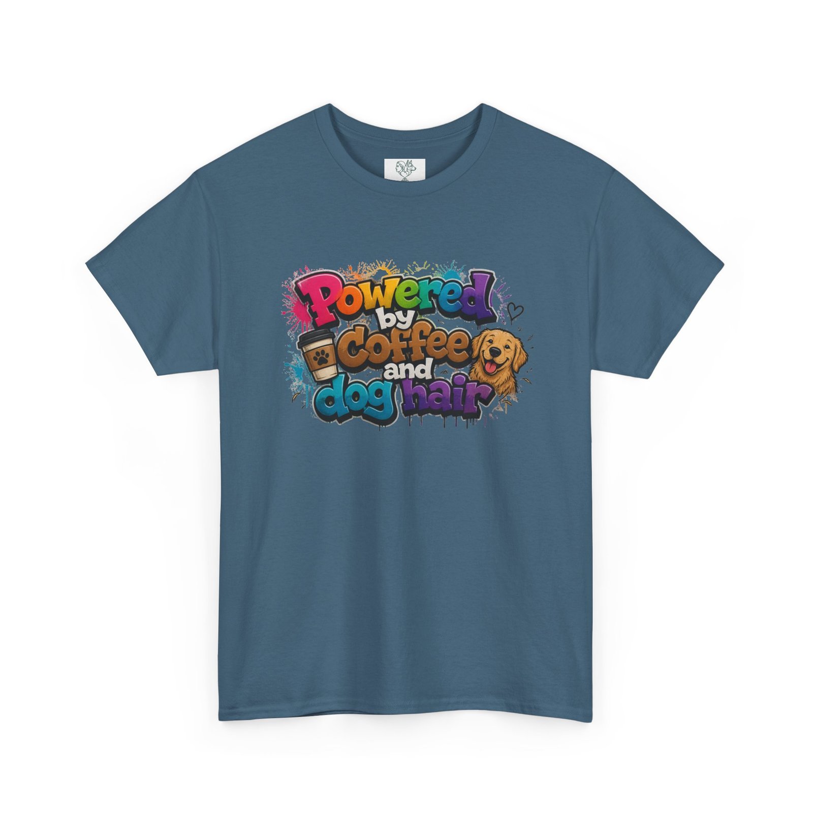T-shirt « Powered by Coffee and Dogs » —Collection Grow with Indianna – Image 187