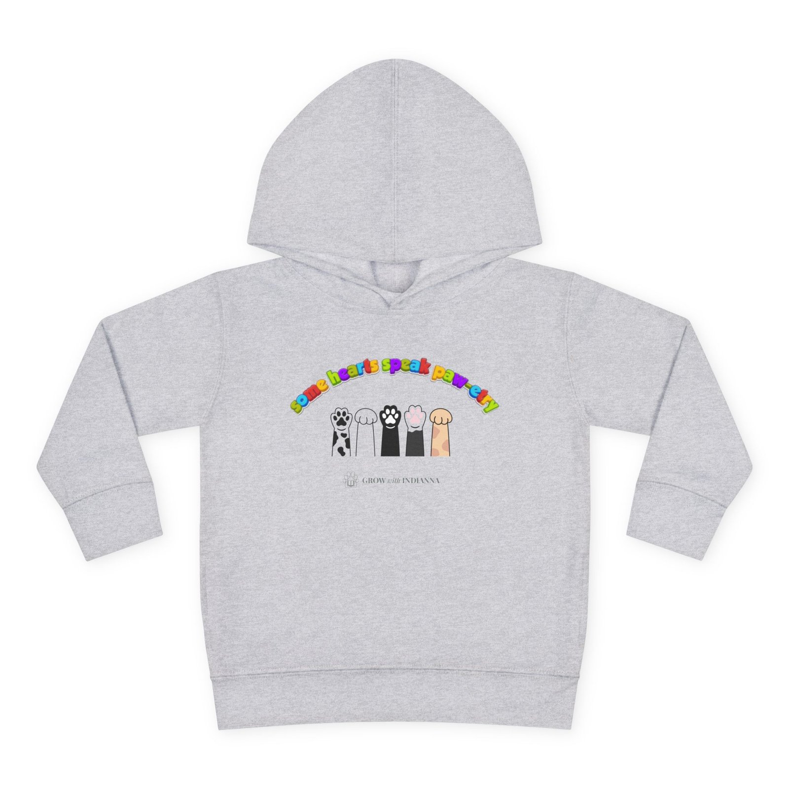 Sweat à Capuche Enfant « Paws & Rainbow » —Collection Grow with Indianna – Image 9