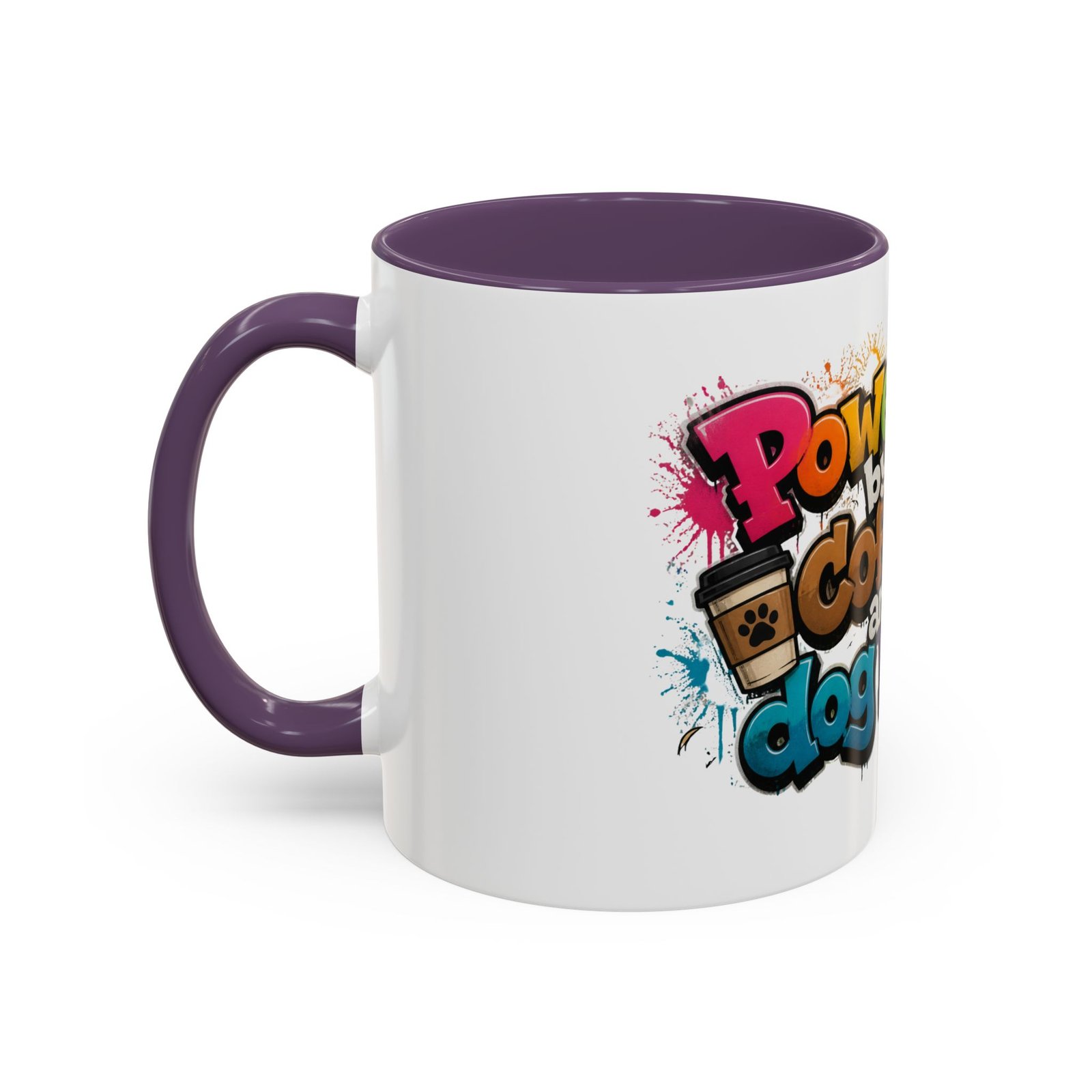 Mug Bicolore « Powered by Coffee and Dog Hair » – Collection Grow with Indianna – Image 63