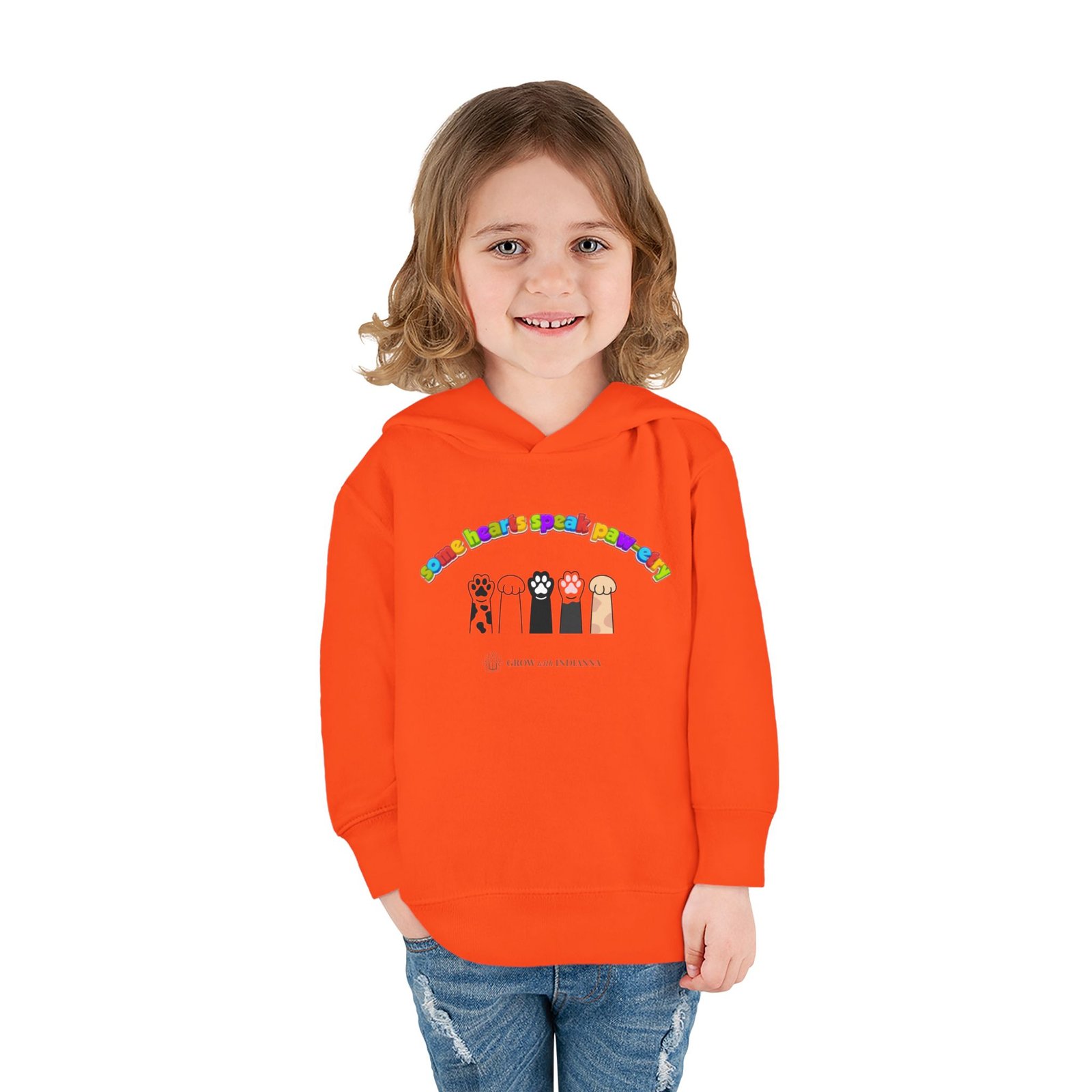 Sweat à Capuche Enfant « Paws & Rainbow » —Collection Grow with Indianna – Image 8
