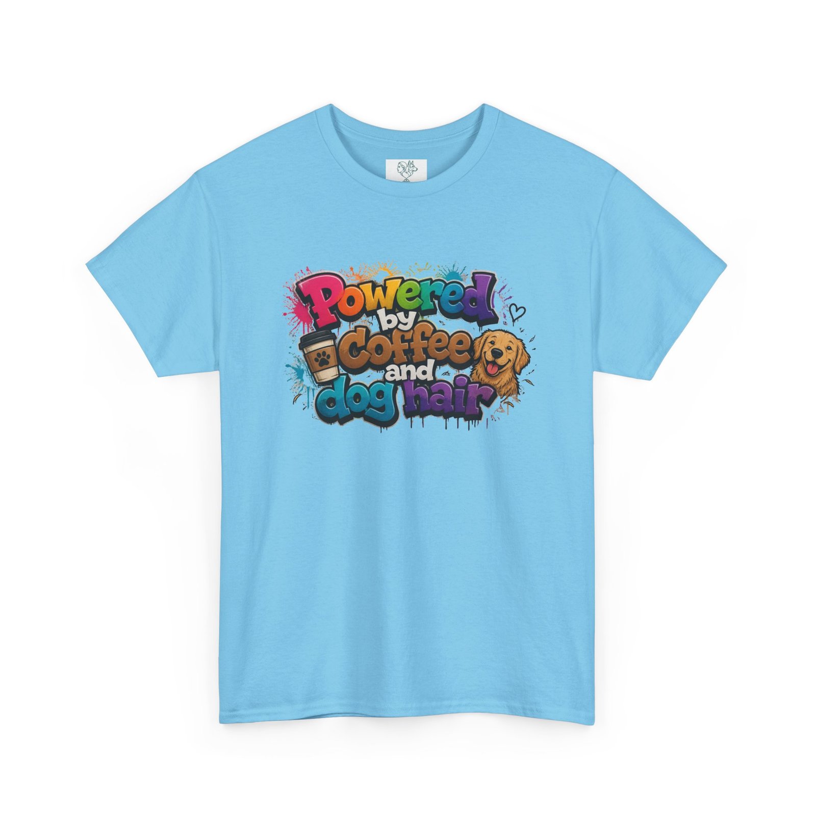 T-shirt « Powered by Coffee and Dogs » —Collection Grow with Indianna – Image 175