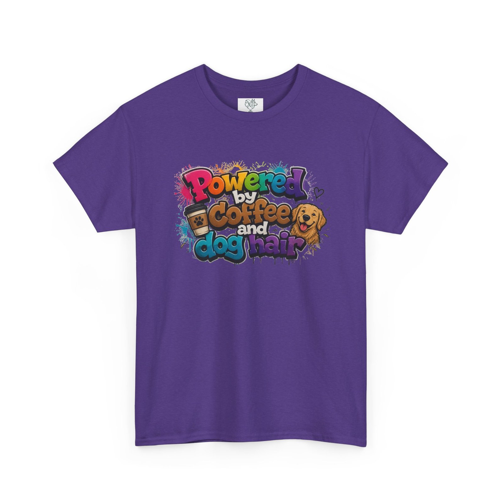T-shirt « Powered by Coffee and Dogs » —Collection Grow with Indianna – Image 235