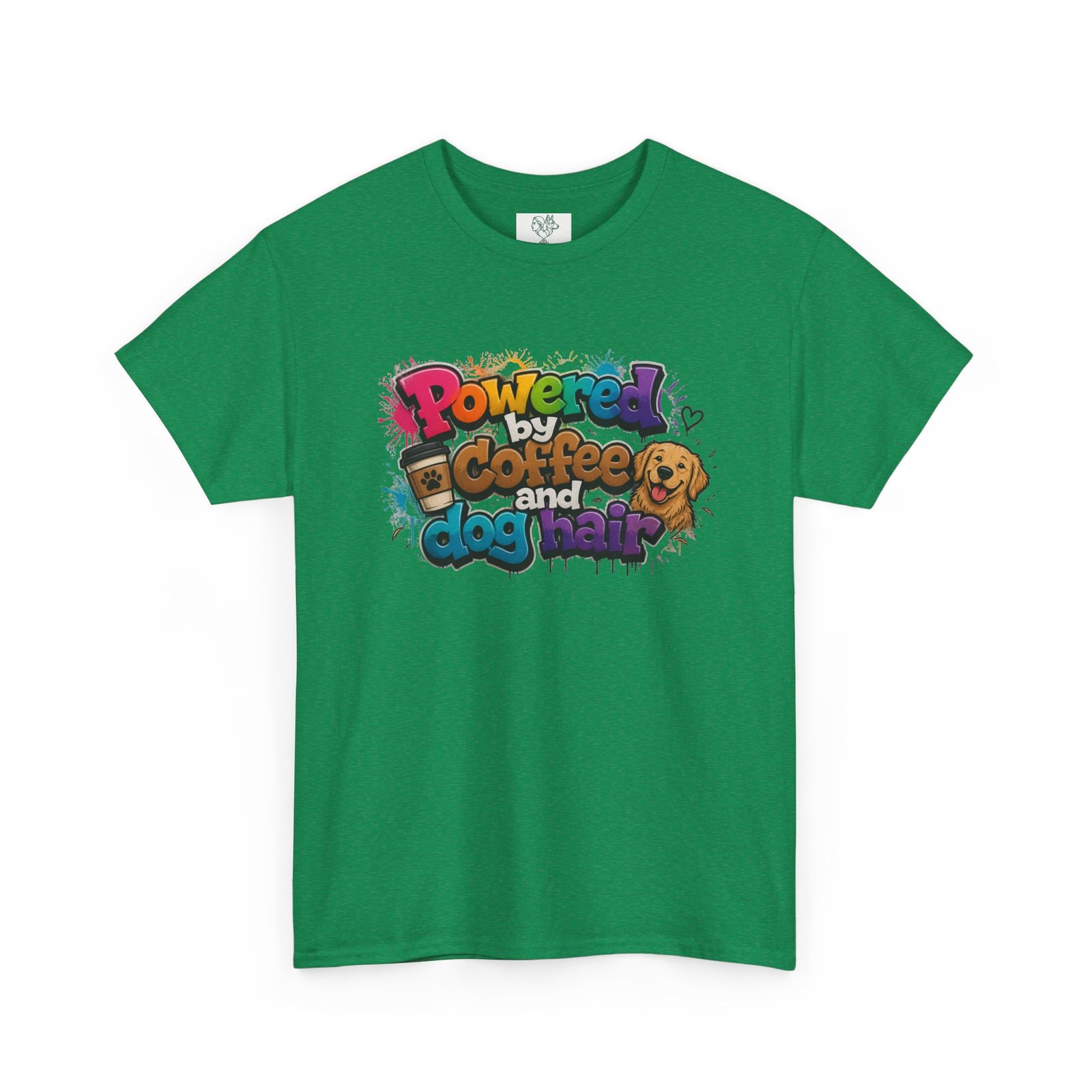 T-shirt « Powered by Coffee and Dogs » —Collection Grow with Indianna – Image 147