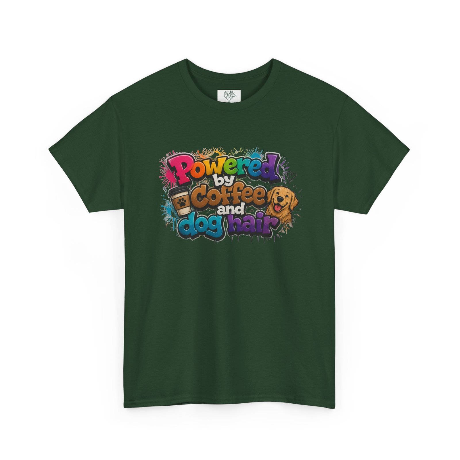 T-shirt « Powered by Coffee and Dogs » —Collection Grow with Indianna – Image 135