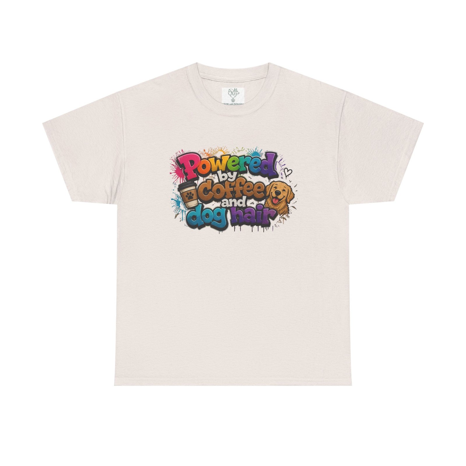T-shirt « Powered by Coffee and Dogs » —Collection Grow with Indianna – Image 33