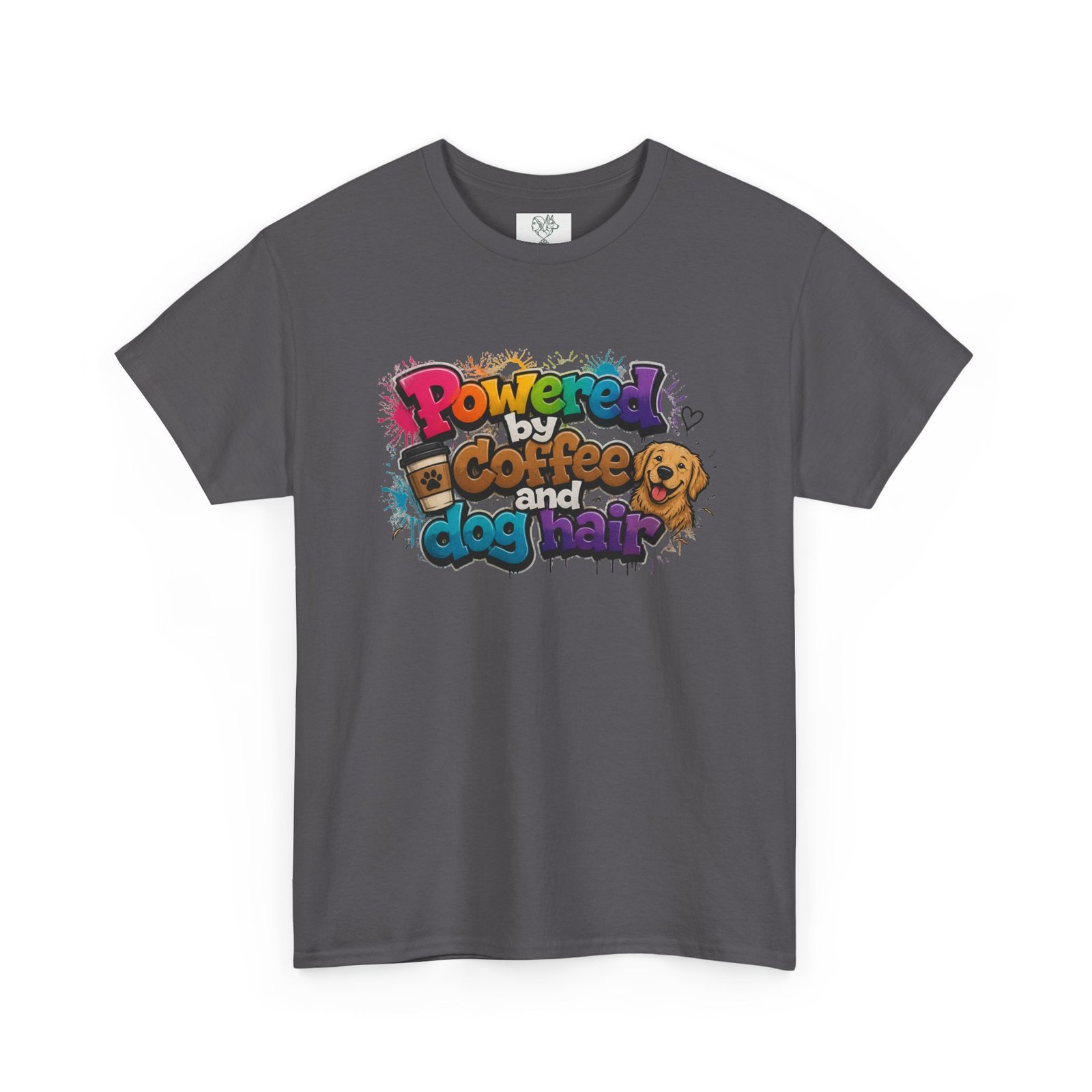 T-shirt « Powered by Coffee and Dogs » —Collection Grow with Indianna – Image 203