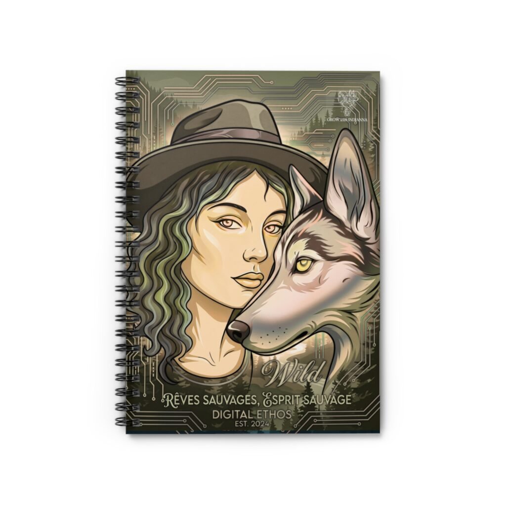 Carnet à Spirales « Mystic Indianna and her Human » — Collection Grow with Indianna