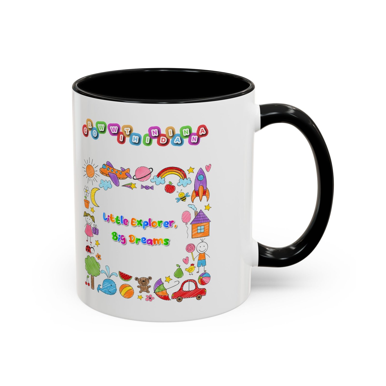 Mug Bicolore « Little Explorer, Big Dreams » - Collection Grow with Indianna – Image 2