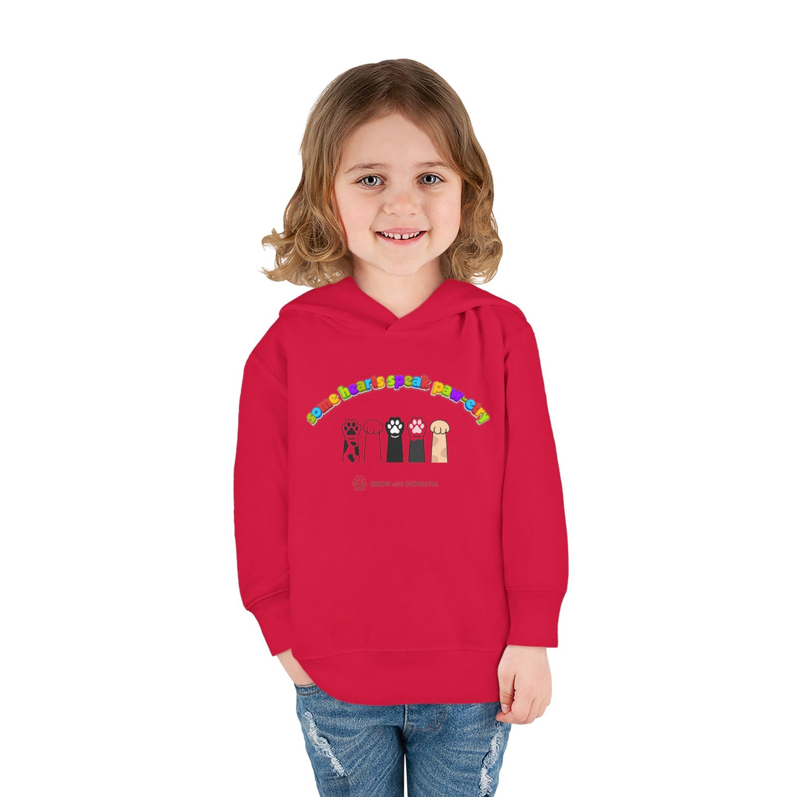 Sweat à Capuche Enfant « Paws & Rainbow » —Collection Grow with Indianna – Image 36