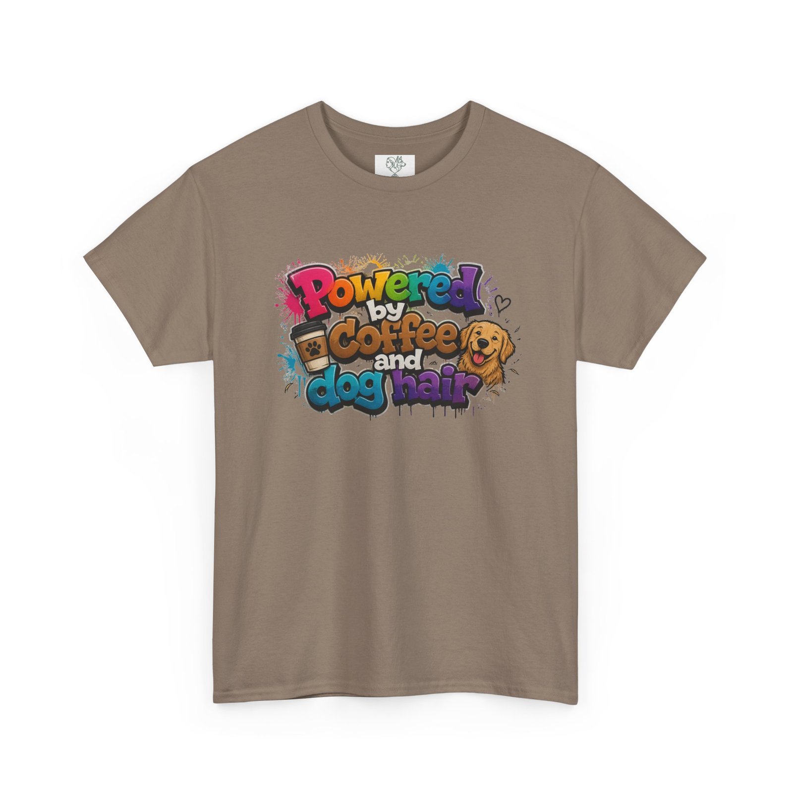 T-shirt « Powered by Coffee and Dogs » —Collection Grow with Indianna – Image 59