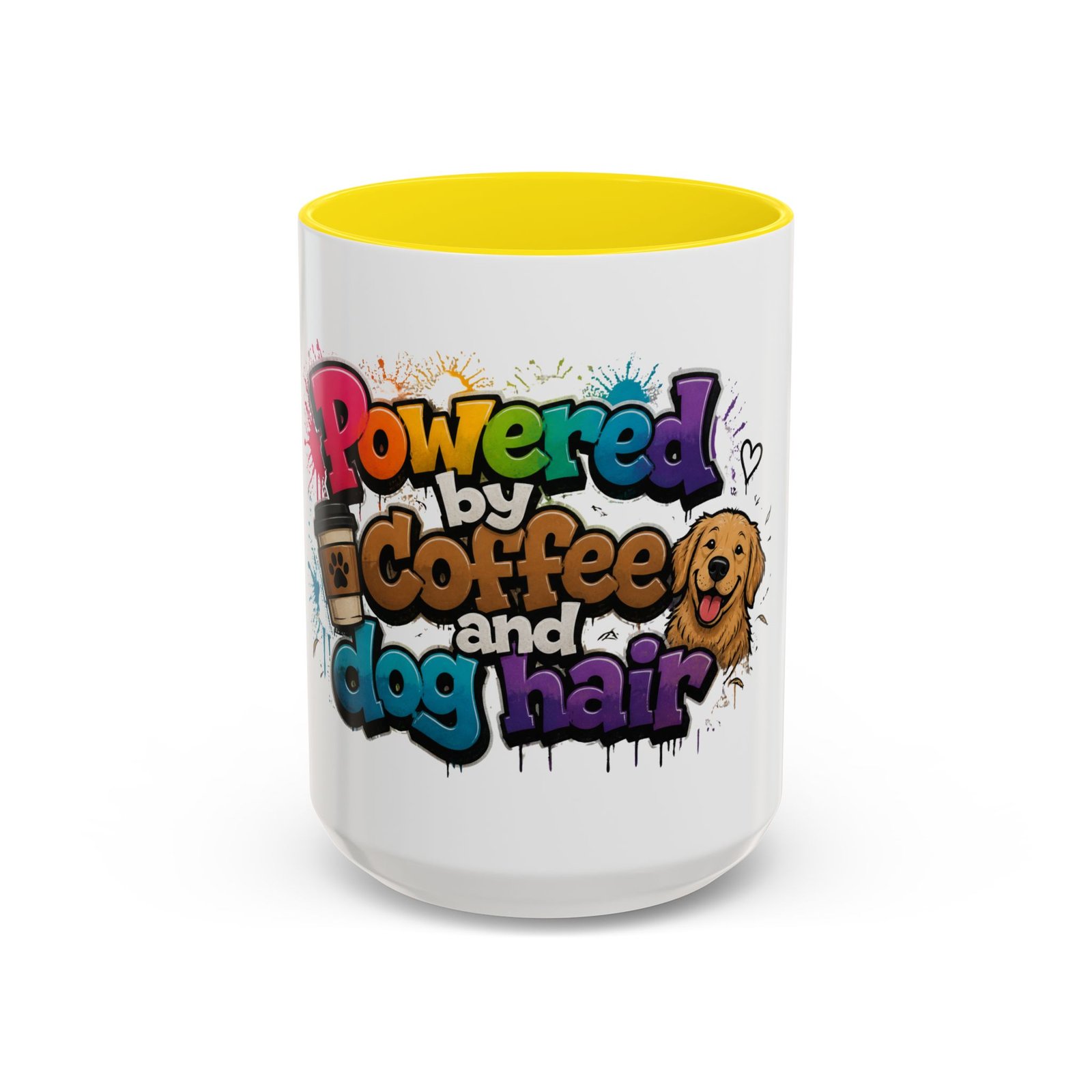 Mug Bicolore « Powered by Coffee and Dog Hair » – Collection Grow with Indianna – Image 53