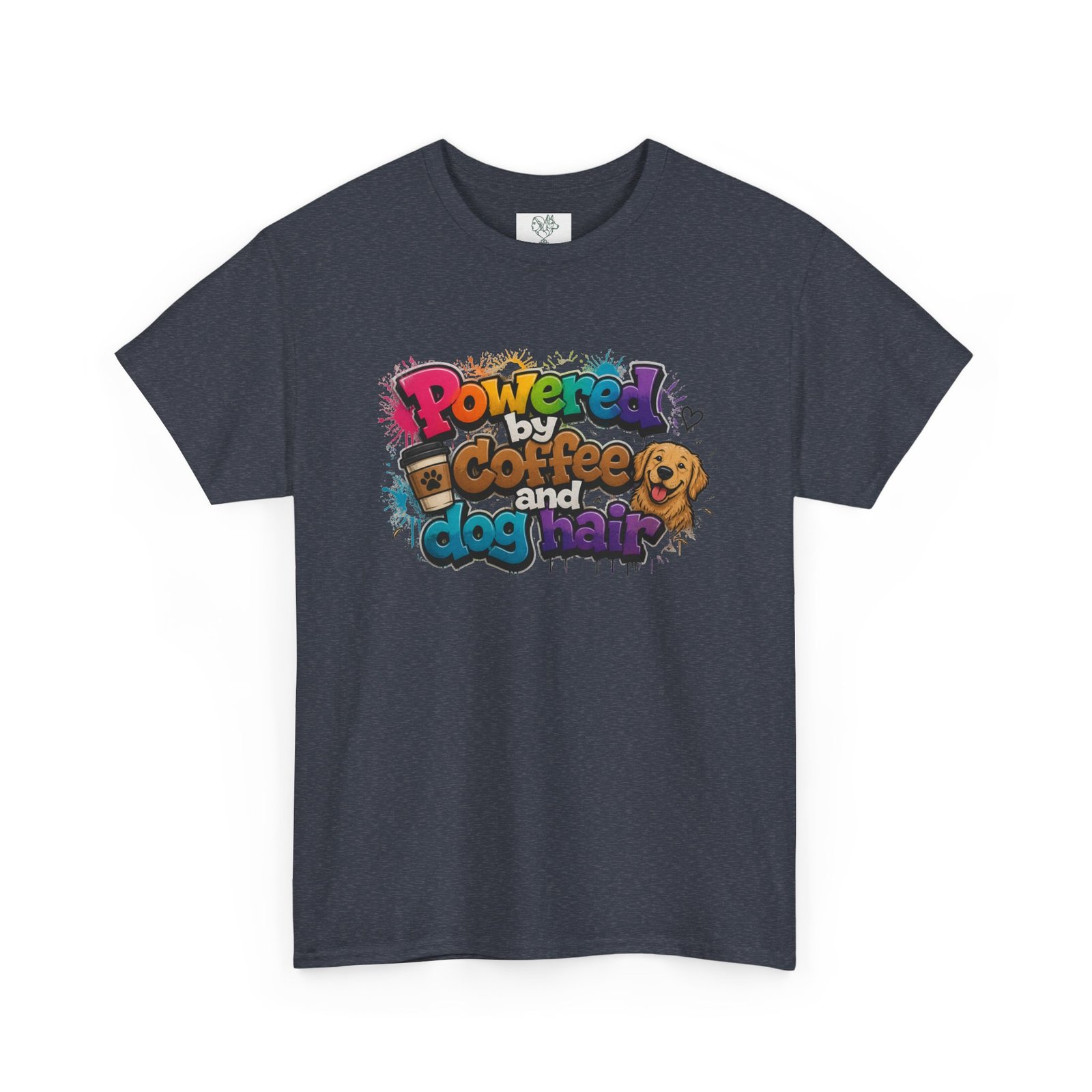 T-shirt « Powered by Coffee and Dogs » —Collection Grow with Indianna – Image 219