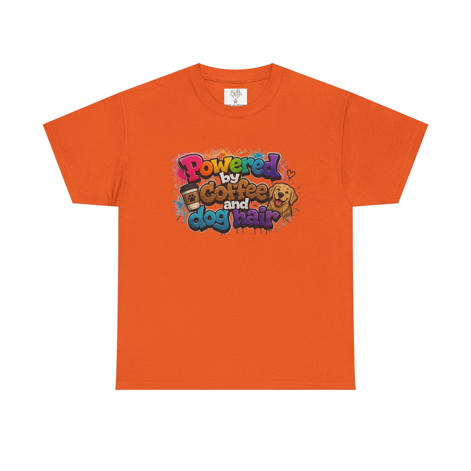 T-shirt « Powered by Coffee and Dogs » —Collection Grow with Indianna – Image 61