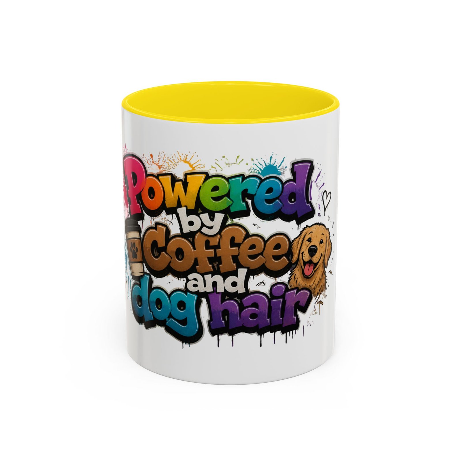 Mug Bicolore « Powered by Coffee and Dog Hair » – Collection Grow with Indianna – Image 45