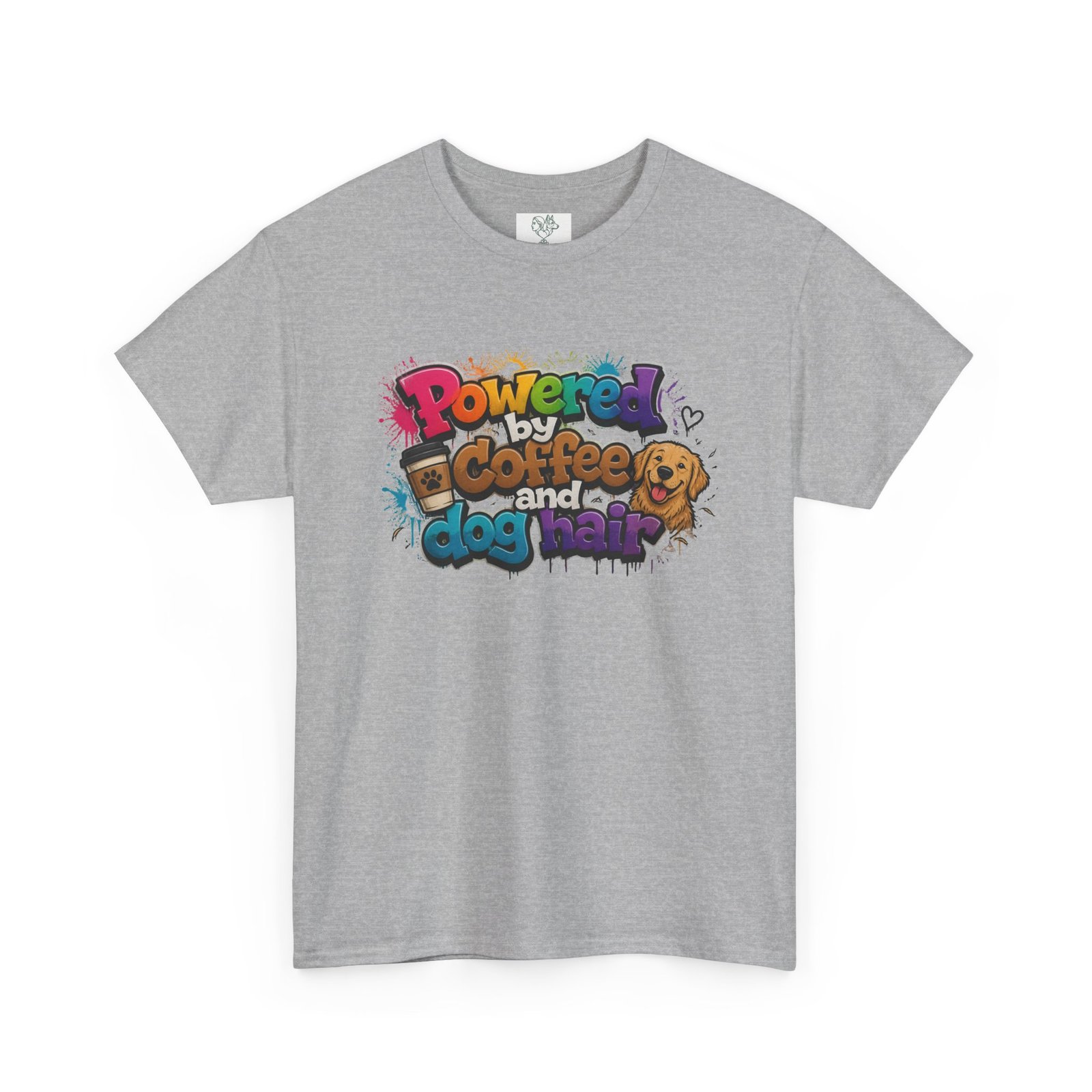 T-shirt « Powered by Coffee and Dogs » —Collection Grow with Indianna – Image 43