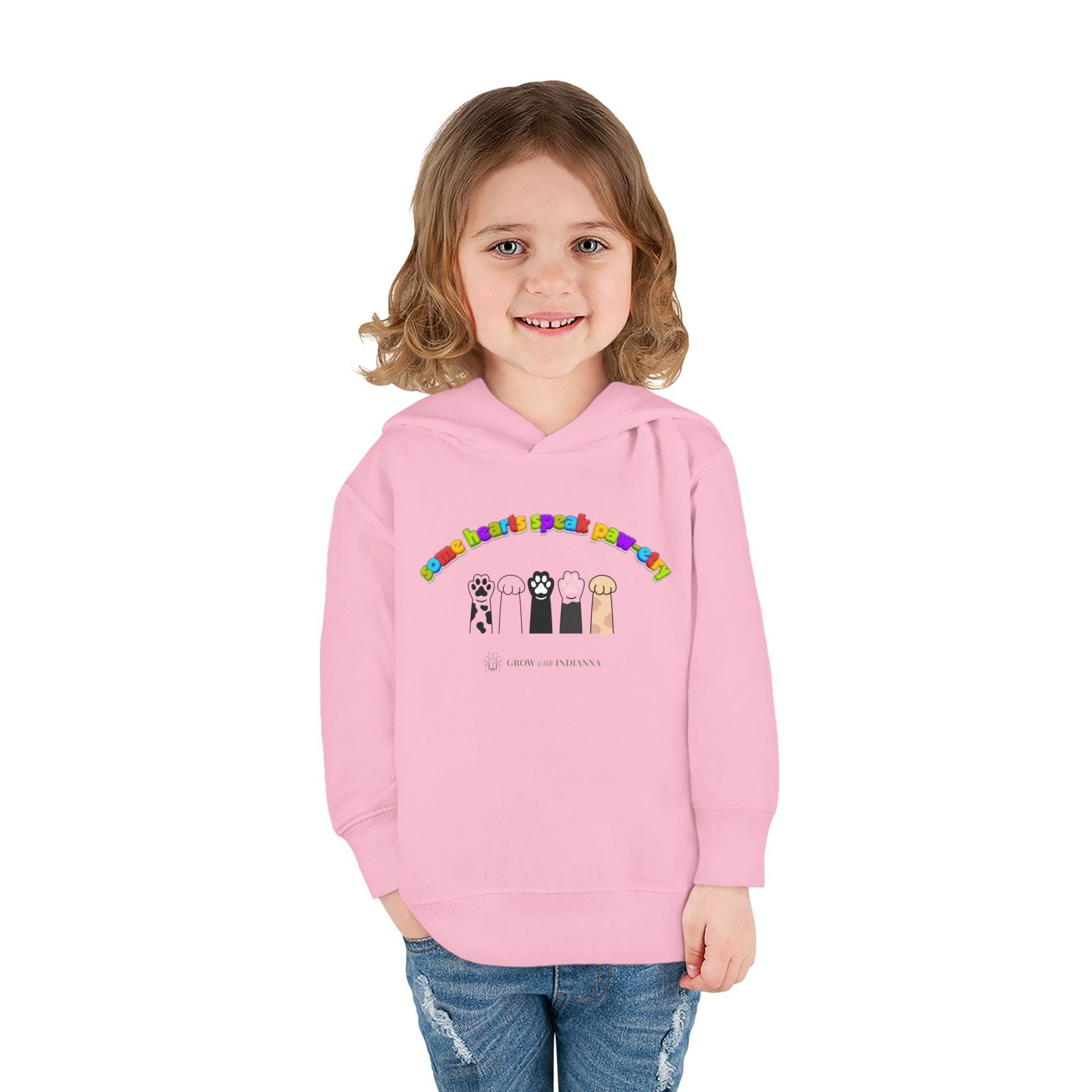 Sweat à Capuche Enfant « Paws & Rainbow » —Collection Grow with Indianna – Image 24