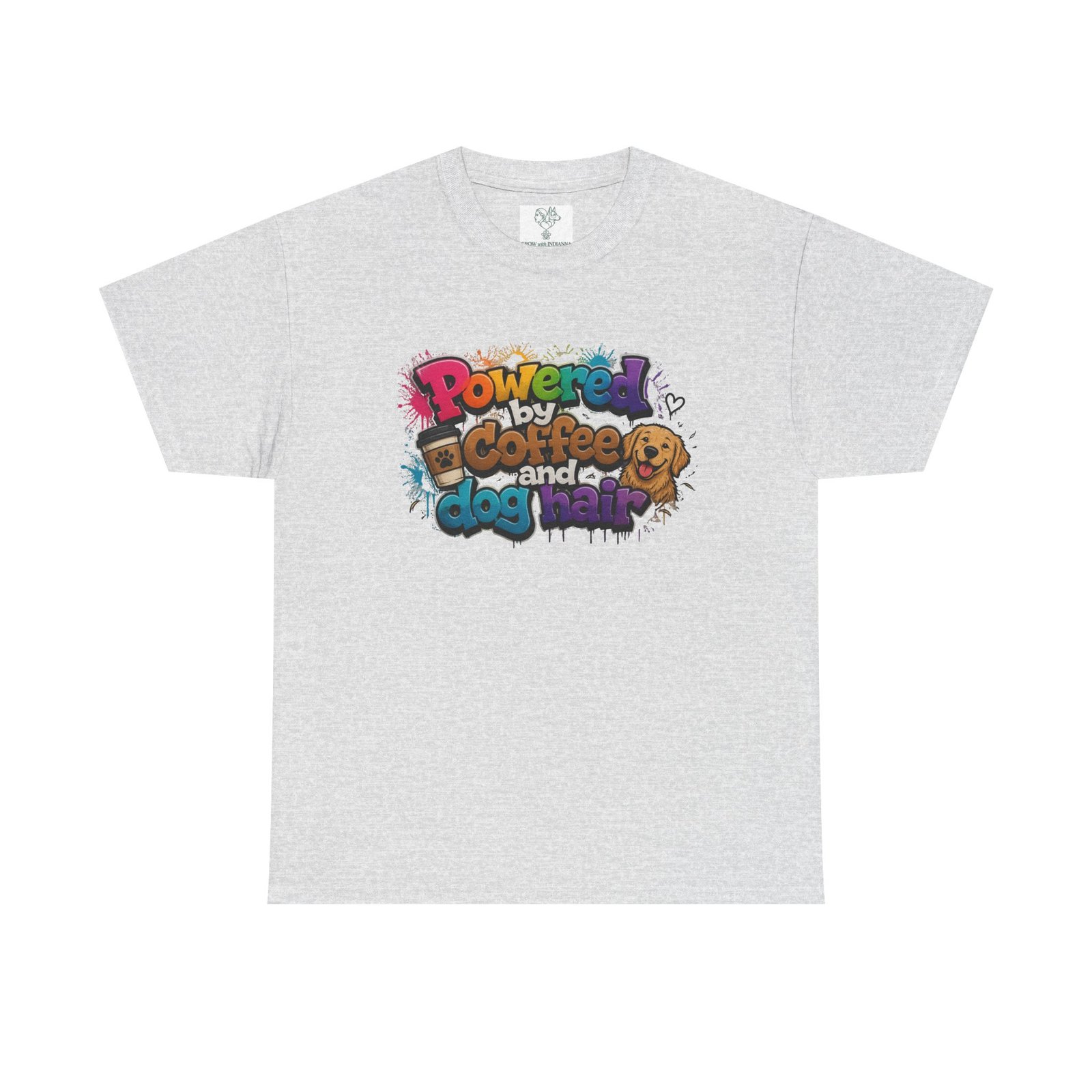 T-shirt « Powered by Coffee and Dogs » —Collection Grow with Indianna – Image 5