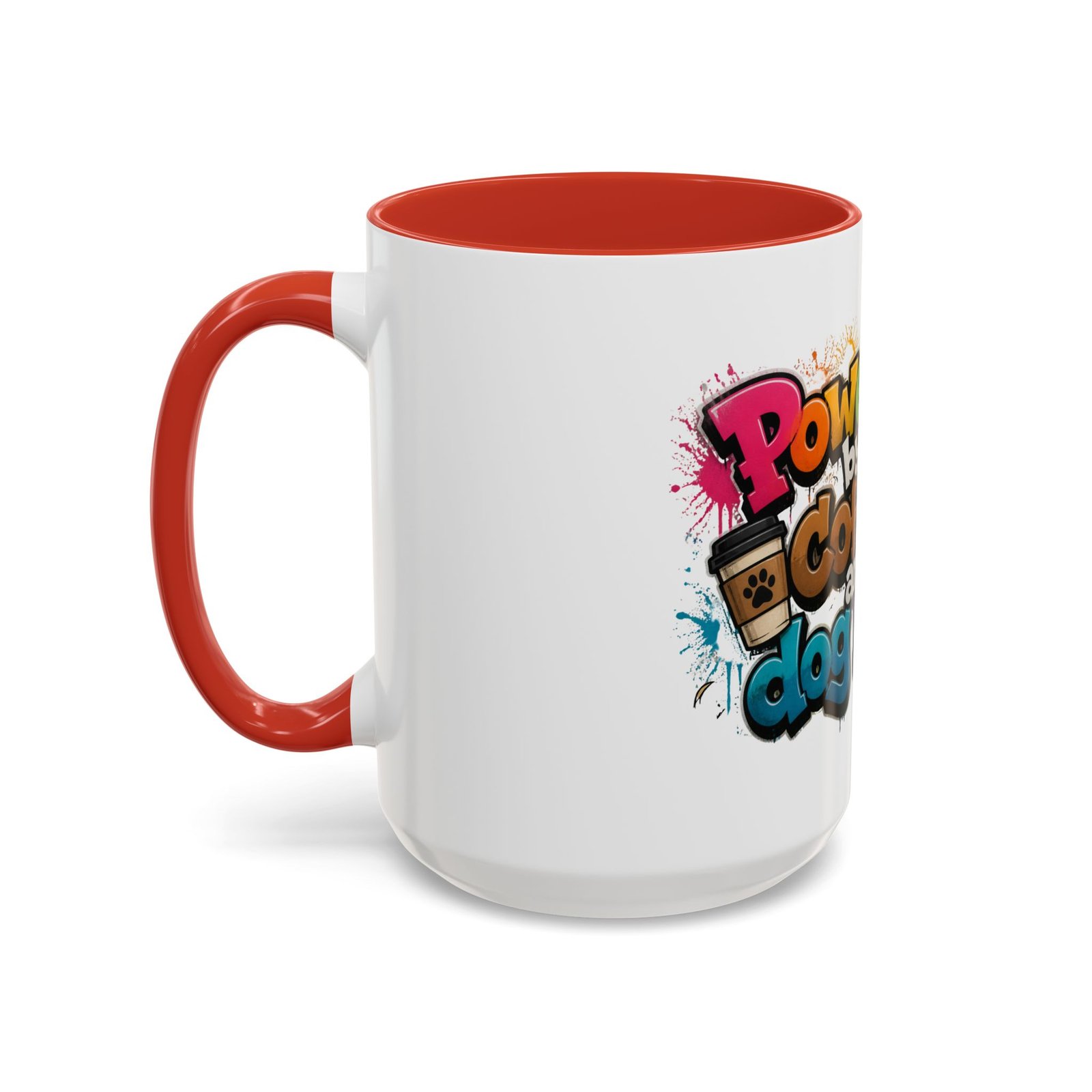 Mug Bicolore « Powered by Coffee and Dog Hair » – Collection Grow with Indianna – Image 31