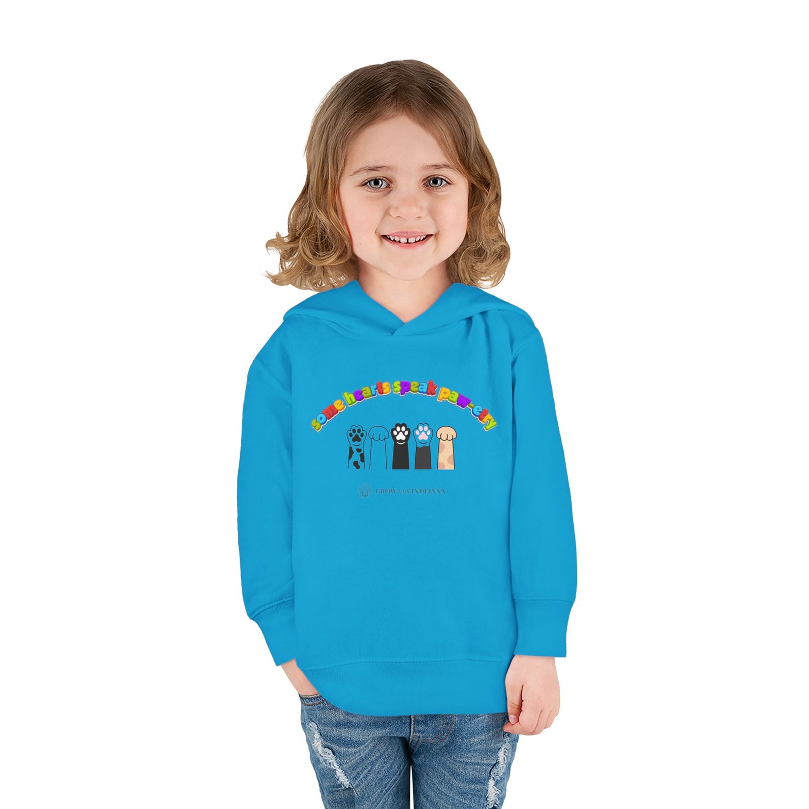 Sweat à Capuche Enfant « Paws & Rainbow » —Collection Grow with Indianna – Image 20