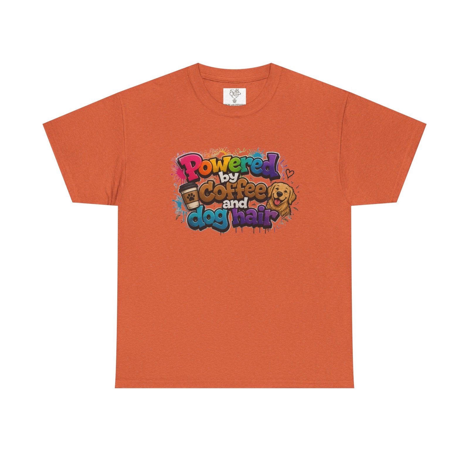 T-shirt « Powered by Coffee and Dogs » —Collection Grow with Indianna – Image 65