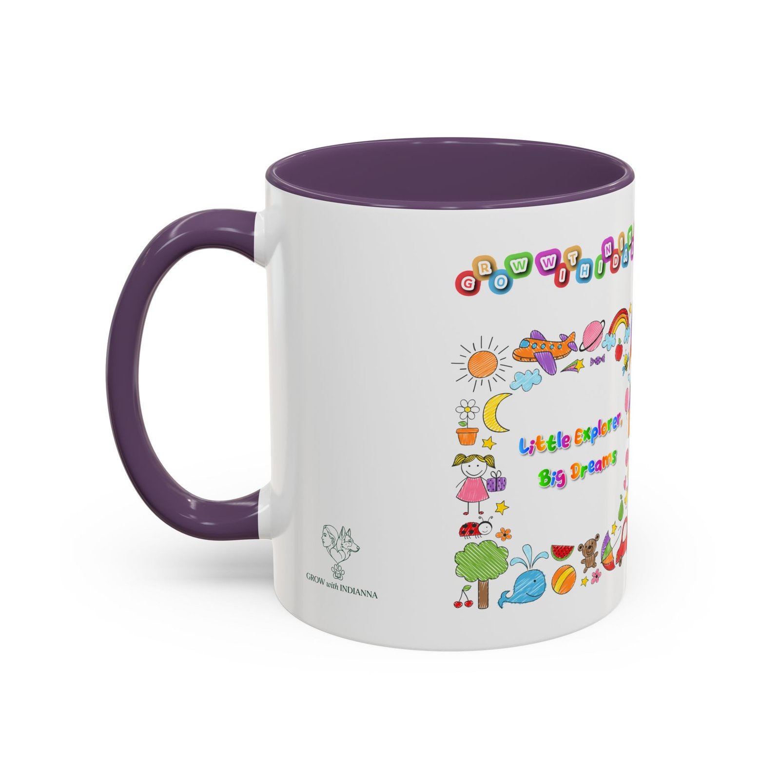 Mug Bicolore « Little Explorer, Big Dreams » - Collection Grow with Indianna – Image 35
