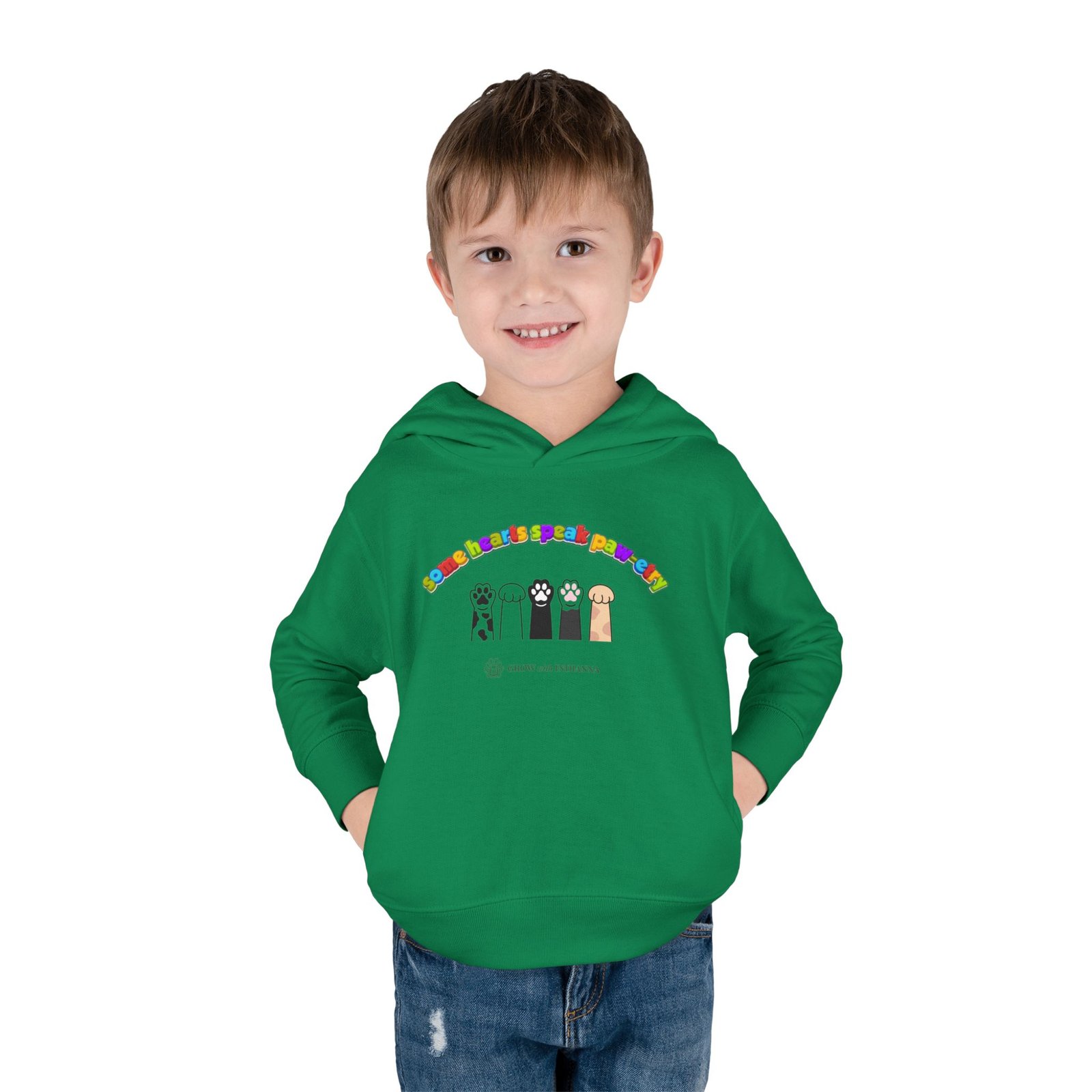 Sweat à Capuche Enfant « Paws & Rainbow » —Collection Grow with Indianna – Image 15