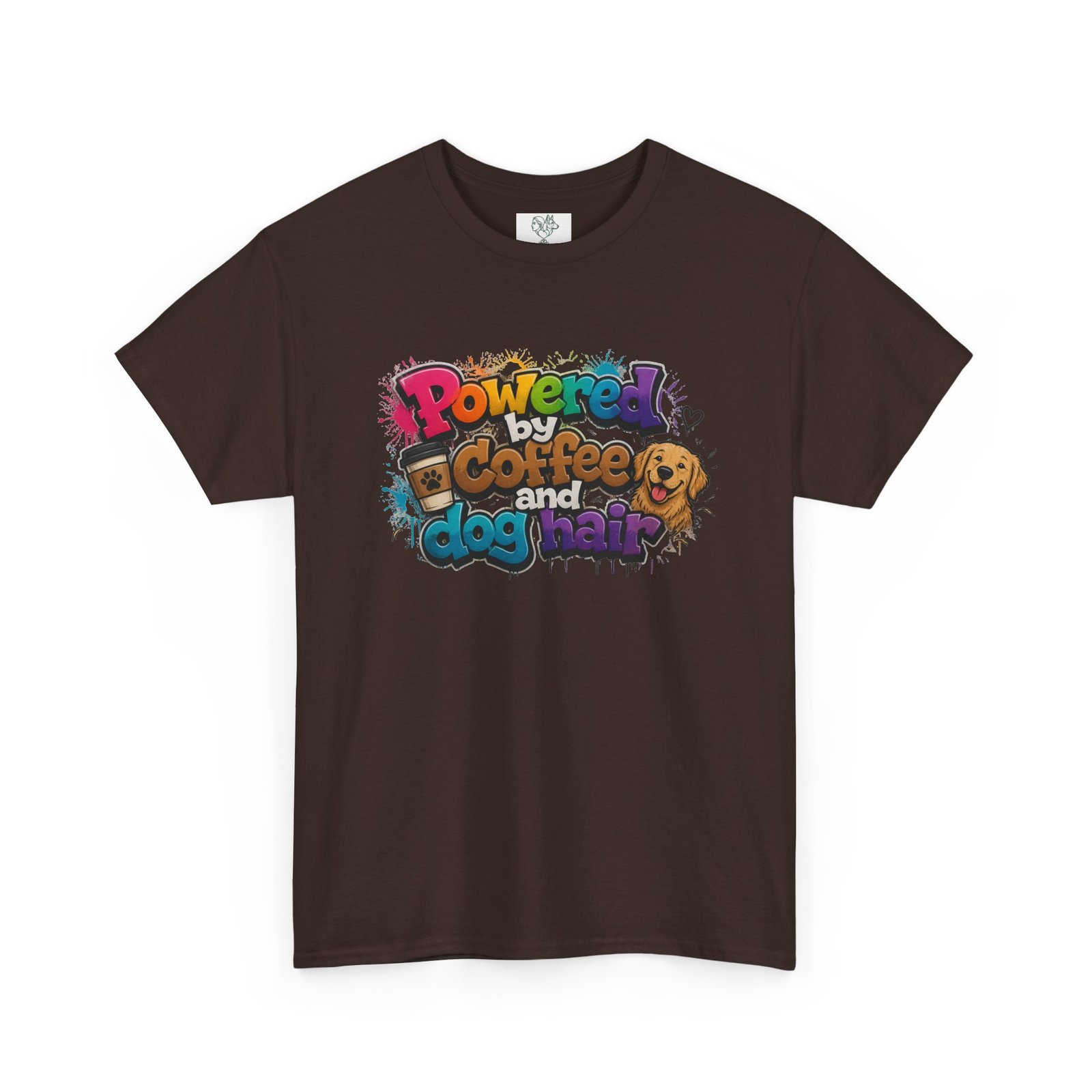 T-shirt « Powered by Coffee and Dogs » —Collection Grow with Indianna – Image 83