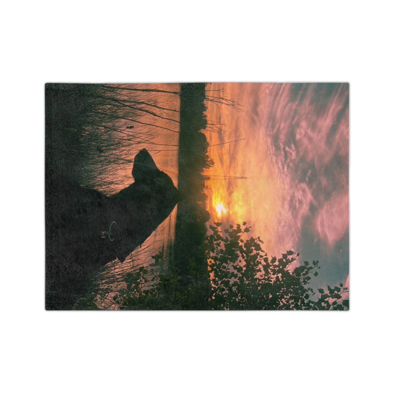 Couverture Plaid "Indianna au Coucher du Soleil" – Velours Microfibre Ultra Doux – Image 2
