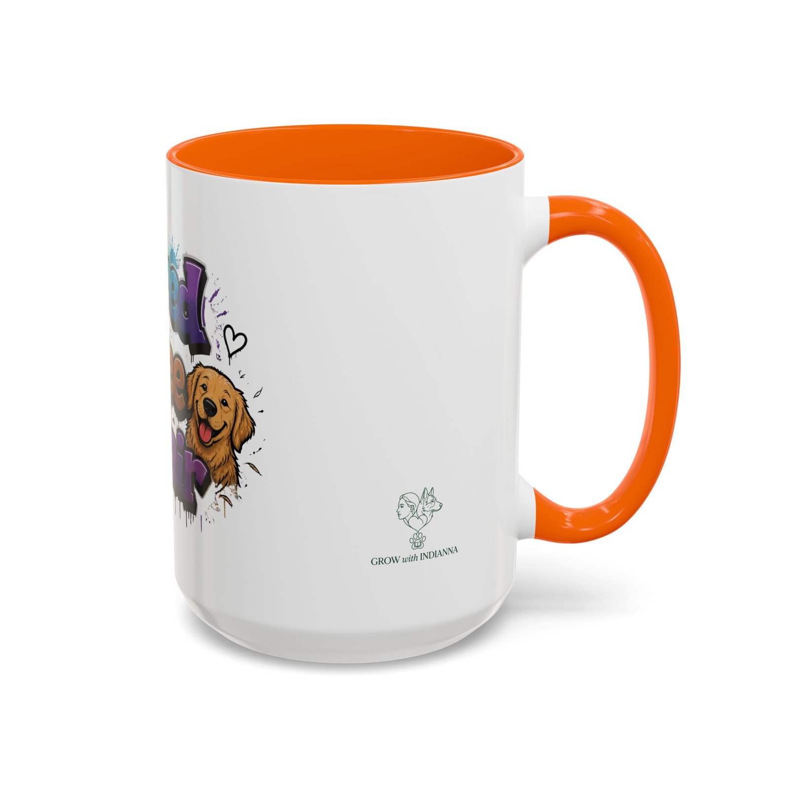 Mug Bicolore « Powered by Coffee and Dog Hair » – Collection Grow with Indianna – Image 50