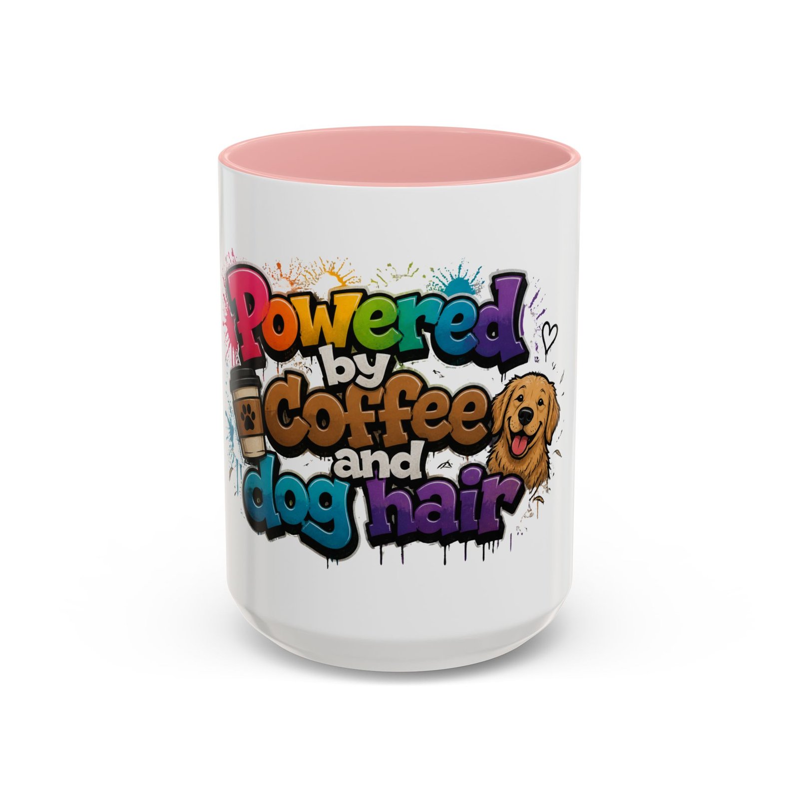 Mug Bicolore « Powered by Coffee and Dog Hair » – Collection Grow with Indianna – Image 25